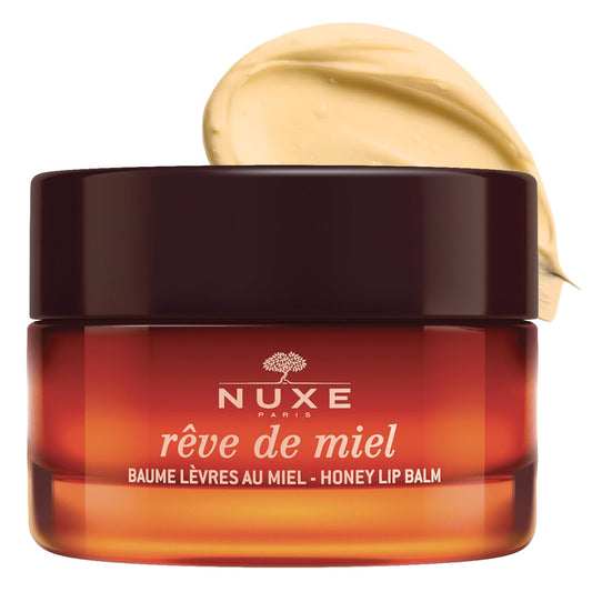 NUXE Rêve de Miel Ultra Nourishing Lip Balm With Honey Shea Butter and Vitamin E for Cracked and Dry Lips, 0.52 Oz