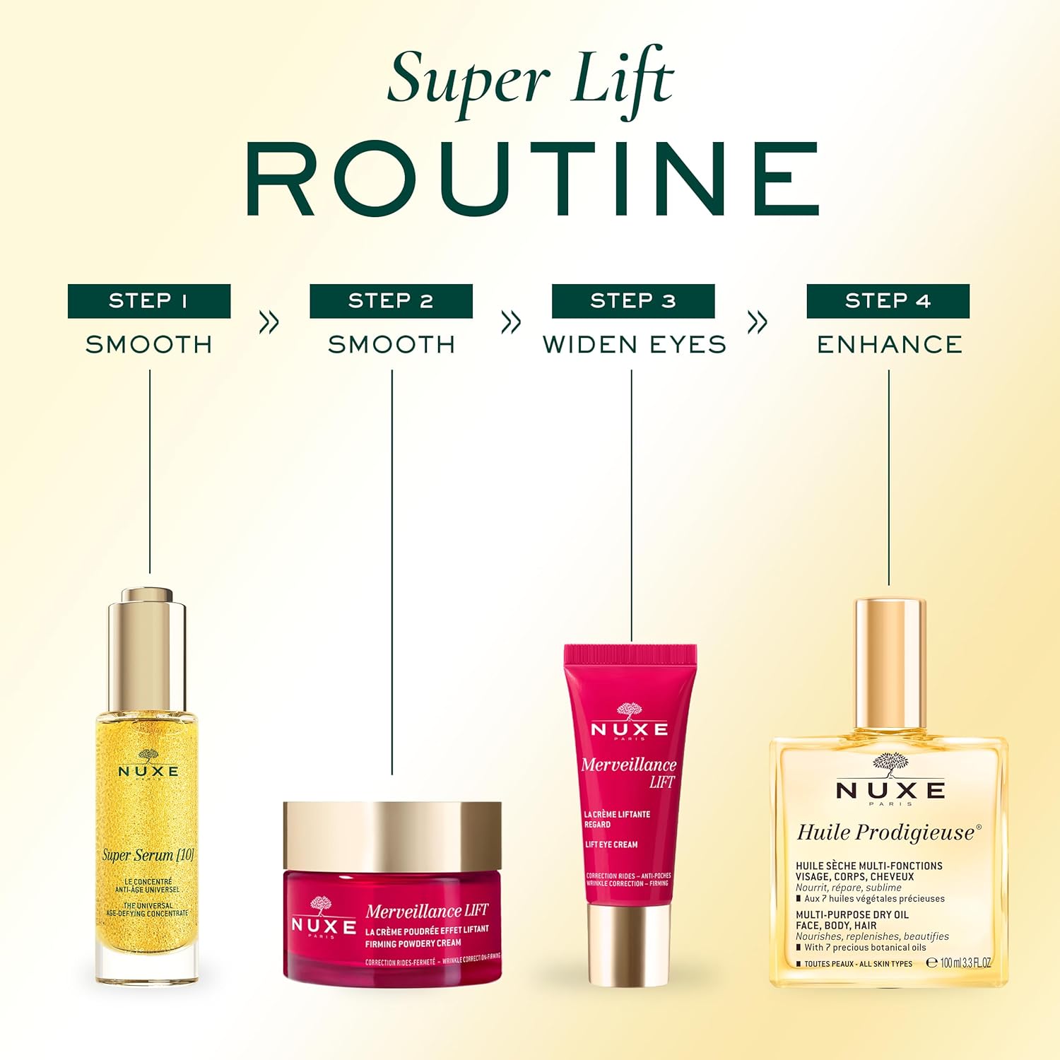 NUXE Super Serum, Universal Age-Defying Concentrate with Hyaluronic Acid and Botanical Oils, Anti-Aging Facial Serum