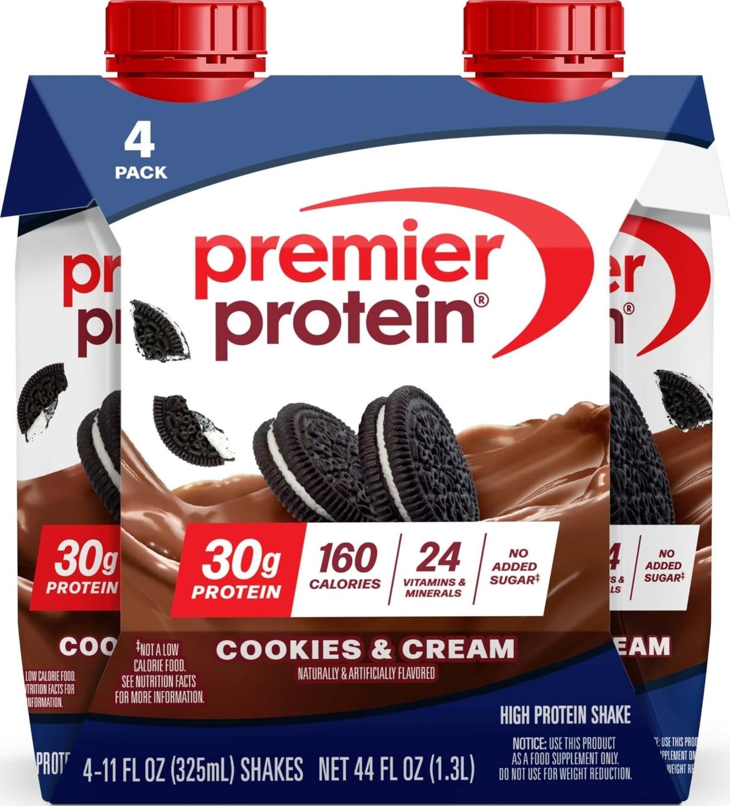 Premier Protein 30g High Protein Shake, Chocolate, 12 Pack | 160 Calories, 24 Vitamins & Minerals, No Added Sugar, Supports Muscle Health, Gluten-Free, 11 oz