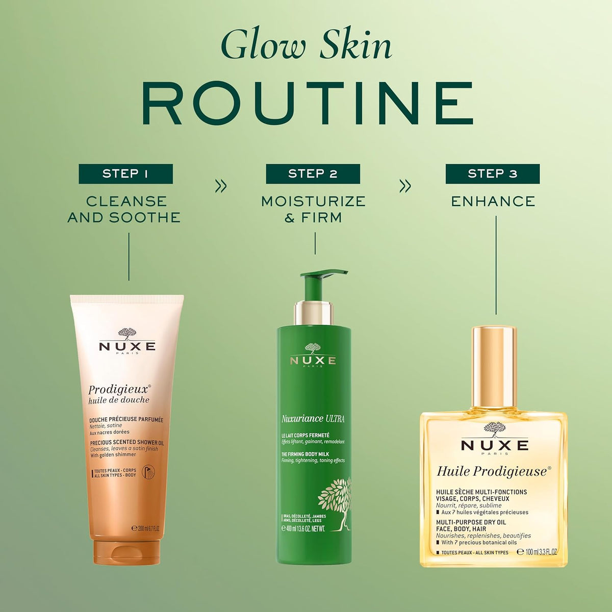 Nuxe Nuxuriance Ultra, The Firming Body Milk, Lifting & Sculpting Moisture Lotion with Alfalfa Seed Extract, 13.6 Fl Oz