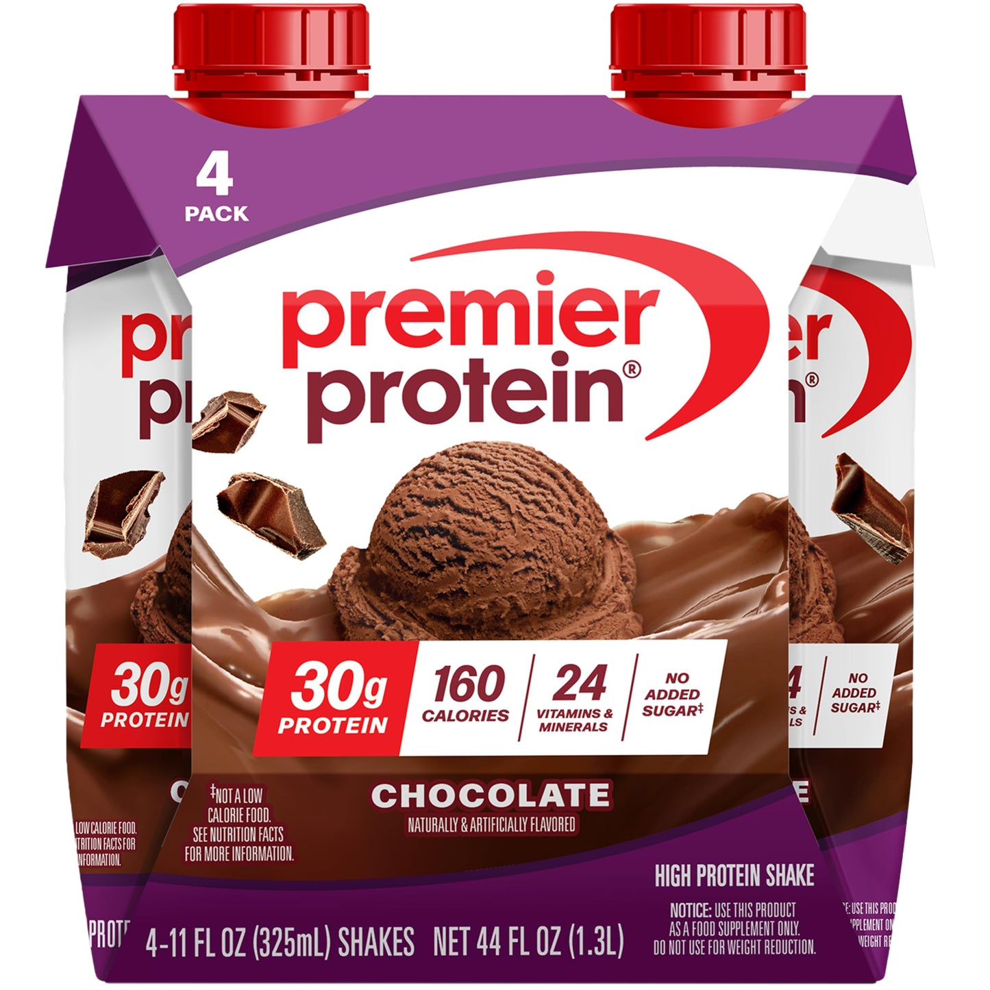 Premier Protein 30g High Protein Shake, Chocolate, 12 Pack | 160 Calories, 24 Vitamins & Minerals, No Added Sugar, Supports Muscle Health, Gluten-Free, 11 oz
