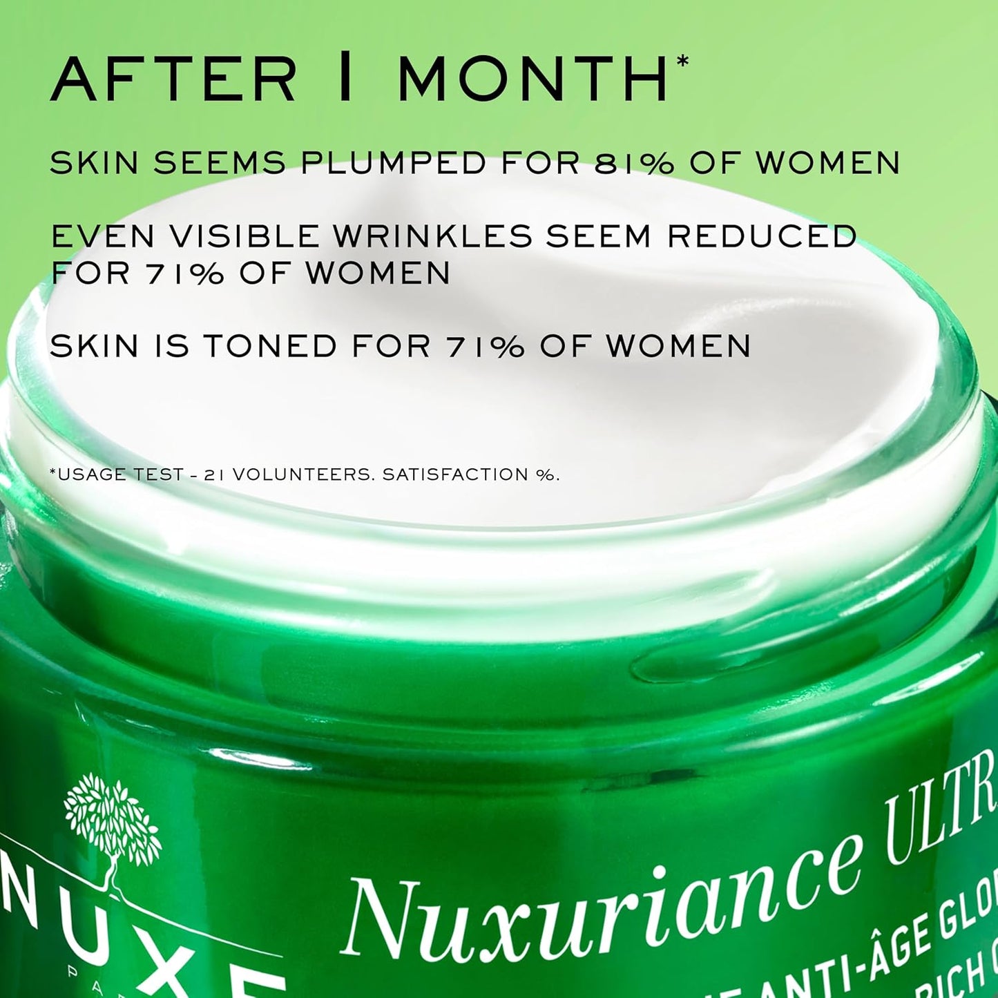 Nuxe Nuxuriance Ultra Global Anti-Aging Rich Cream with Hyaluronic Acid and ALFA 3R Technology, Revitalize, Renewing, Resurfacing Treatment for Dry Skin, 1.7 fl oz