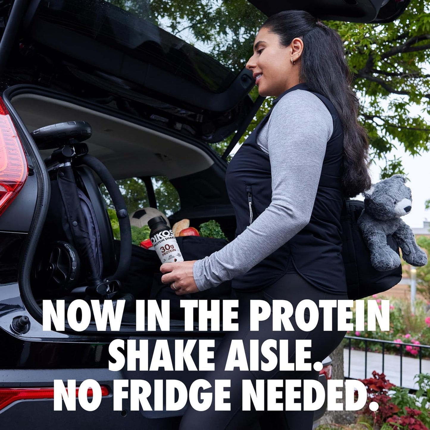 Oikos Protein Shake,Chocolate,30g High Protein Drinks,Shelf Stable,Ready to Drink,5g Prebiotic Fiber,12 fl oz Bottle,​,(Pack of 24)