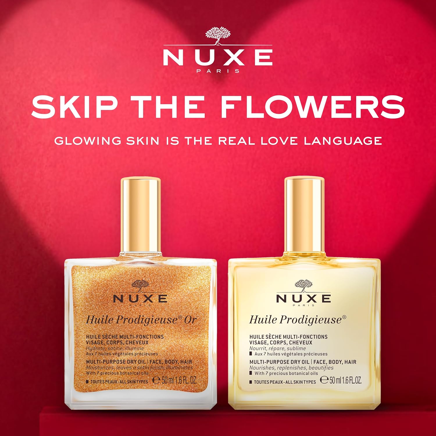 Nuxe Huile Prodigieuse Riche Nourishing Oil - Intense Hydration & Luxurious Radiant Glow for Face, Body & Hair, 3.3 Fl.Oz